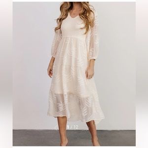 OFFERS WELCOME Tommy Smocked Midi Dress